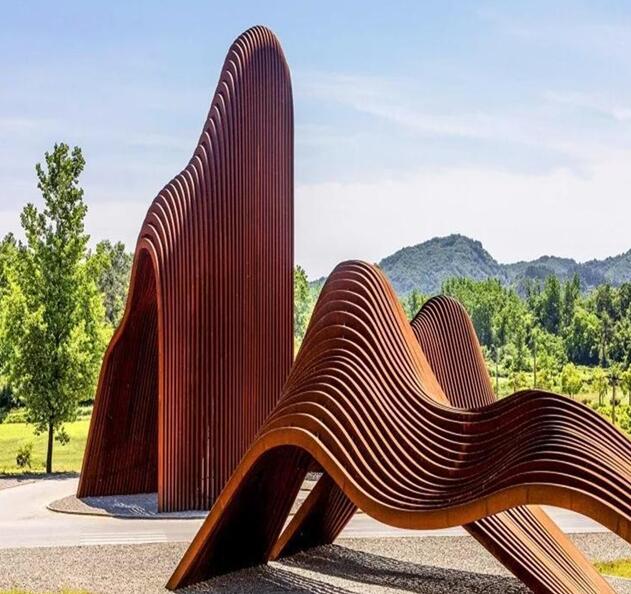 象山锈钢板造型